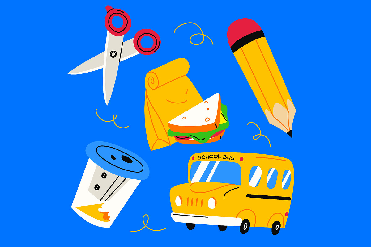 First Day Of School Illustration, an Object Illustration by graphicook