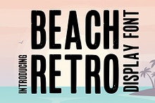 Beach Retro Display Font