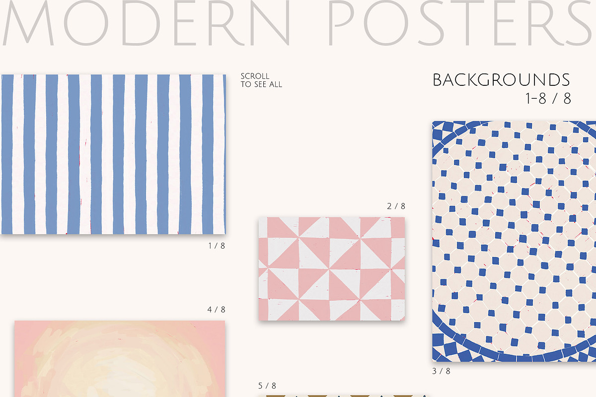 MODERN POSTERS creator kit, a Decorative Illustration by Yuliia Lashevska (Photo 7 of 12)