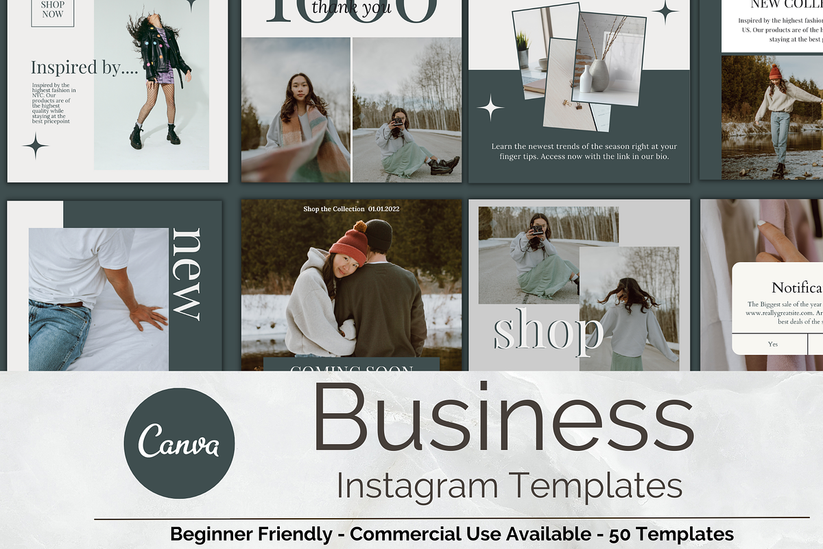 Grey Instagram Template for Business, a Social Media Template by Social Assumptions (Photo 1 of 7)