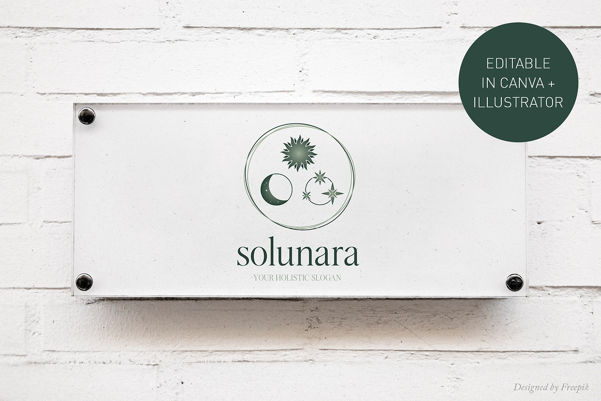 Holistic Logo Template | Canva & AI preview 2