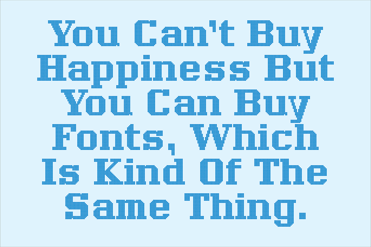 Display Dots Seven Font, a Font by GG Design (Photo 9 of 10)