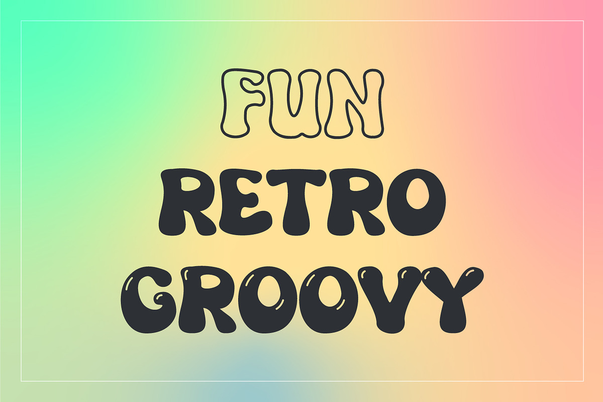 Grooven - Groovy Font, a Font by Salamahtype (Photo 2 of 6)