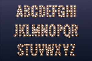 Lights On! Vector And PNG Alphabet