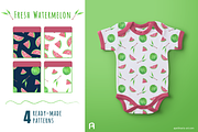 Hand-Drawn Watermelon Patterns, a Pattern Graphic by ApollinariaManko (Thumbnail 1 of 6)