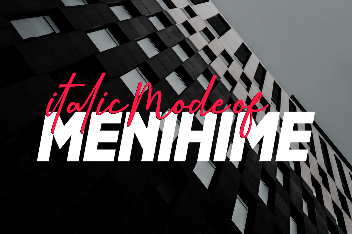 Menihime Italic, a Sans Serif Font by lelevien (Photo 3 of 4)