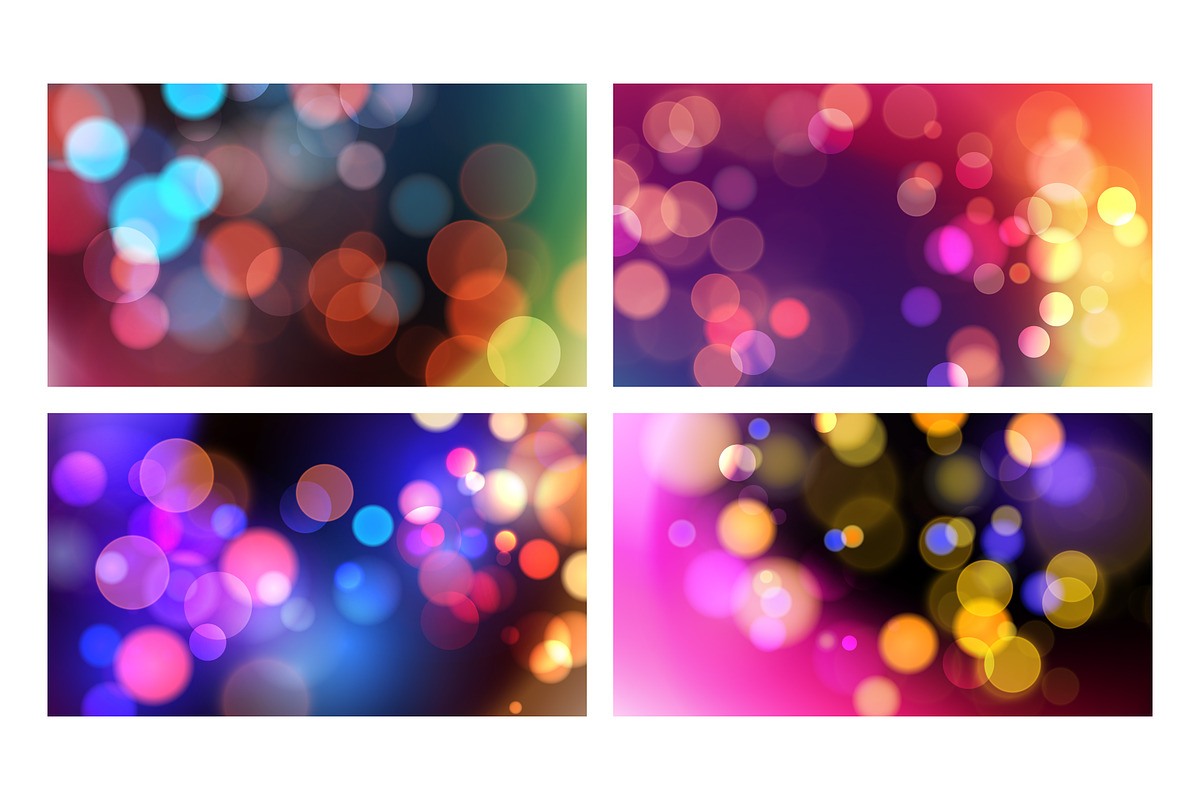 Bokeh Backgrounds Graphics Set, a Background Graphic by Finevector (Photo 8 of 11)