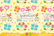 Baby Shower Train Adventure Seamless, a Background Graphic by K.JackArtwork (Thumbnail 1 of 8)