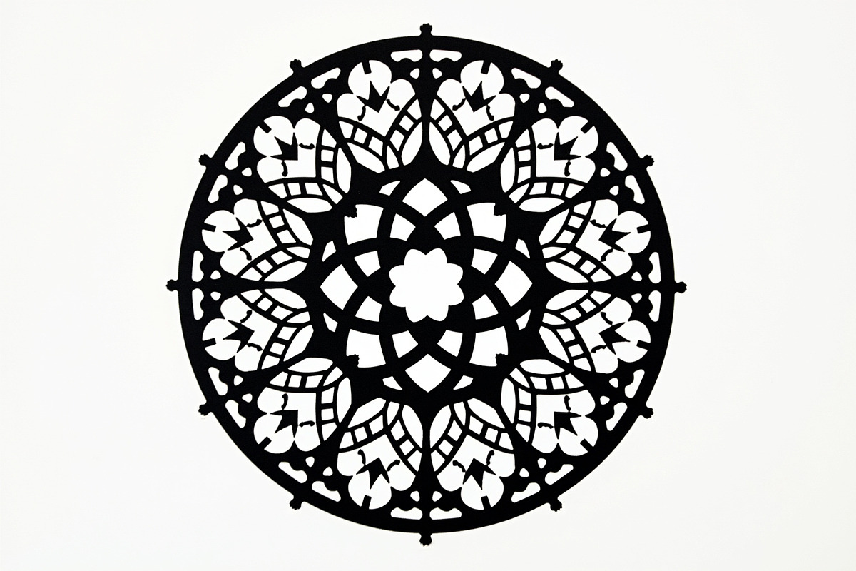 Circular Geometric Laser Cutting Bun, an Object Graphic by Creativeshirt (Photo 7 of 17)