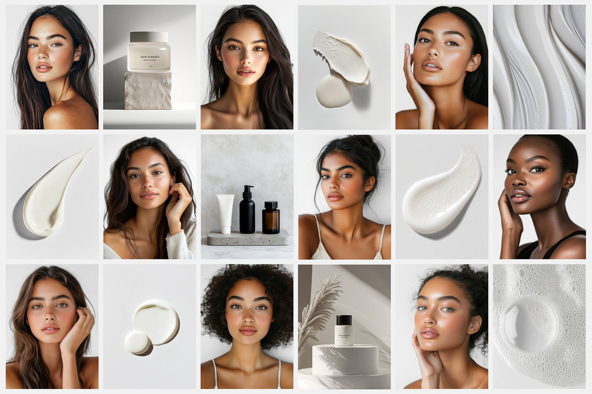 Diverse Beauty Skincare Stock Images, a Beauty & Fashion Photo by COCO Designs (Photo 6 of 20)