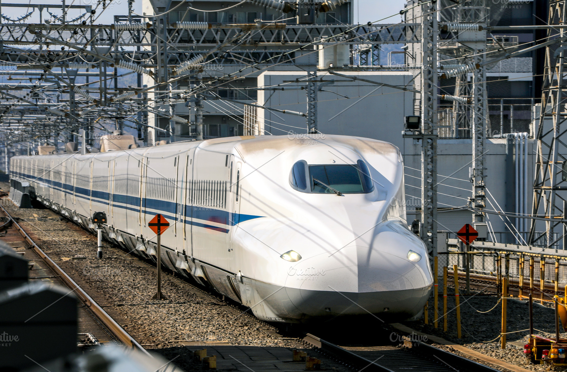 Japanese shinkansen bullet train, a Transportation Photo by BOOCYS