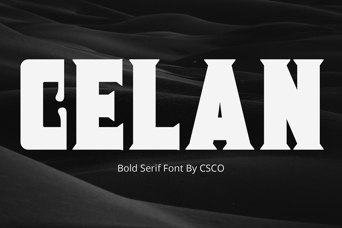 Celan – Bold Serif, a Serif Font by Craft Supply Co. (Photo 1 of 8)