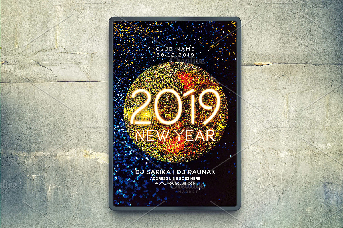 New Year Party Flyer, a Flyer Template by Flyer Arts (Photo 5 of 5)