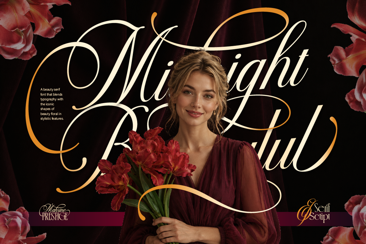 Mahrine Prestige, a Serif Font by Burntilldead (Photo 12 of 12)