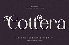 Cottera Modern Editorial Sans Font