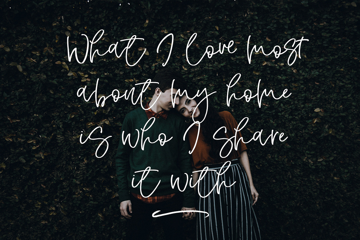 Wisteria Script, a Script Font by Calamar Studio (Photo 13 of 13)