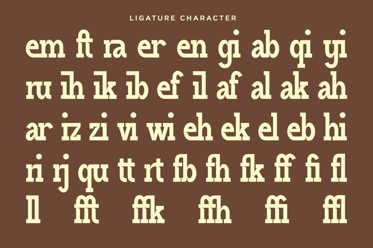 Haleriy - Ligature Slab Serif Font, a Slab Serif Font by RagamKata (Photo 10 of 10)