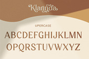Klarinda Playful Serif Font, a Serif Font by Typetemp Studio (Thumbnail 18 of 21)