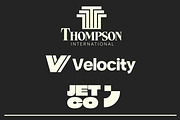 Letter Logo Template Vol 3, a Solid Icon by Tekuni (Thumbnail 3 of 12)