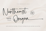 Northeast Oregon, a Script Font by Nathatype (Thumbnail 1 of 10)