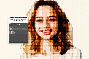 Pixel Art Photo Effect