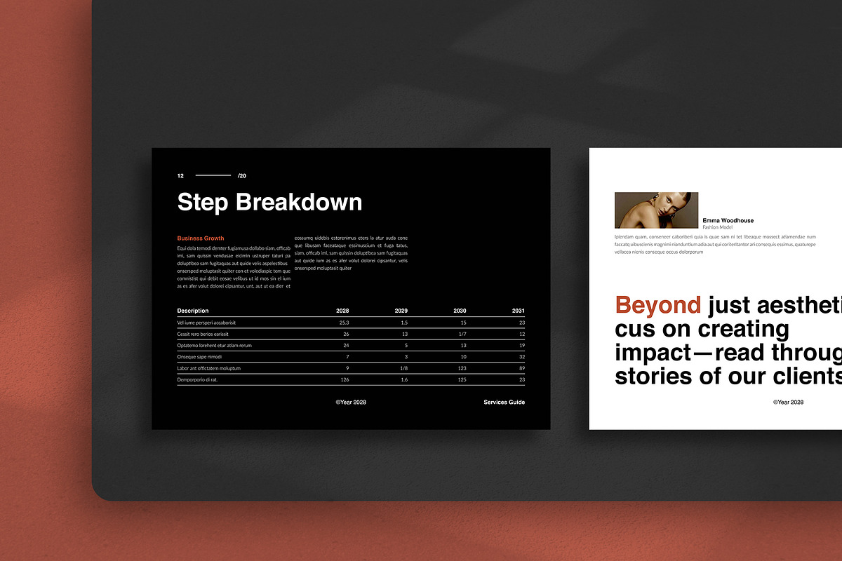 Services And Pricing Guide Landscape, a Brochure Template by TemplateFolio-Shop (Photo 7 of 12)