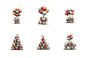 Valentines Cupcakes Clipart PNG, an Illustration by SinaCreation (Thumbnail 3 of 11)