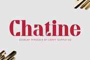 Chatine – Display Typeface, a Serif Font by Craft Supply Co. (Thumbnail 1 of 8)