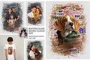 Watercolor Word Cloud Art PS Script, an Action Add-On by MRI STUDIO (Thumbnail 1 of 16)
