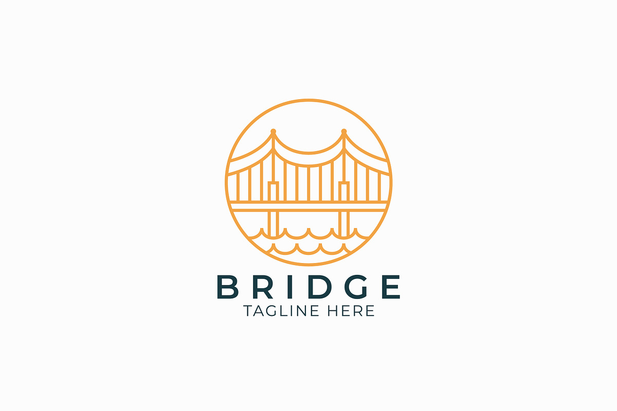 Bridge Logo At Circular Frame Brand, a Branding & Logo Template by Signatoro (Photo 1 of 3)
