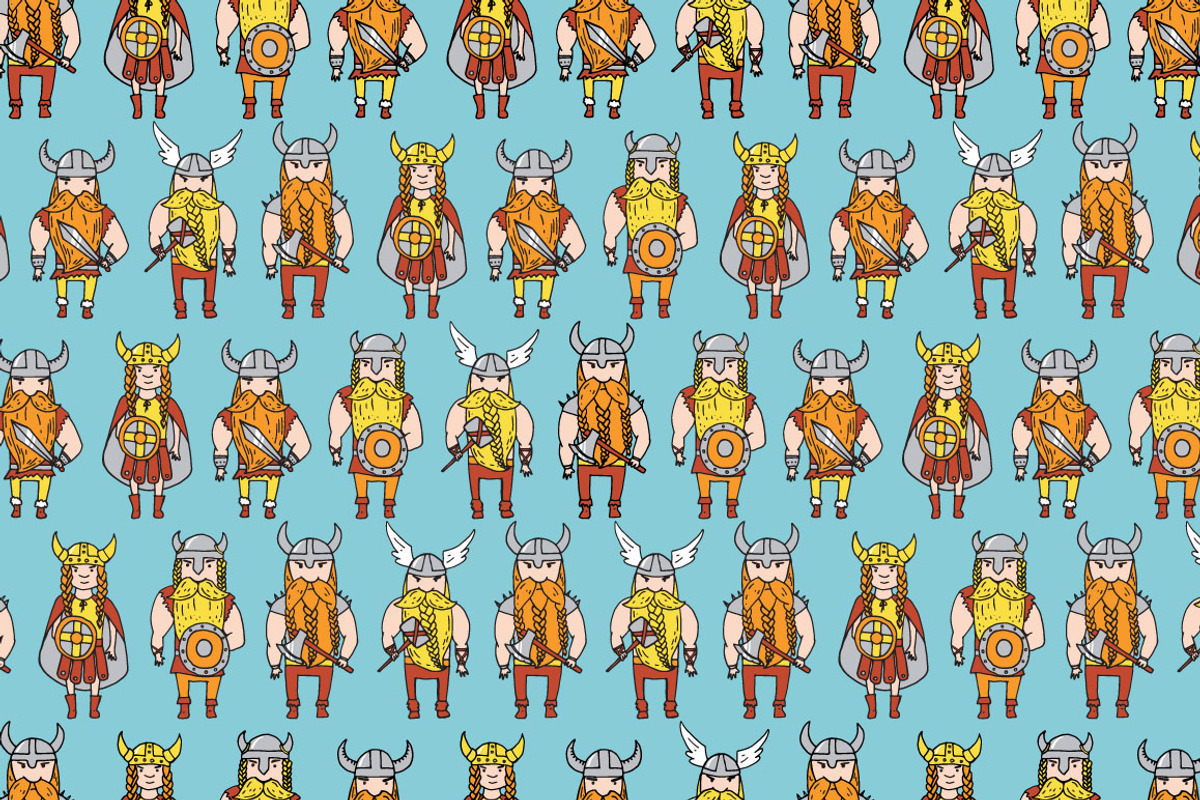 Vikings, a Pattern Graphic by merion_merion (Photo 4 of 5)