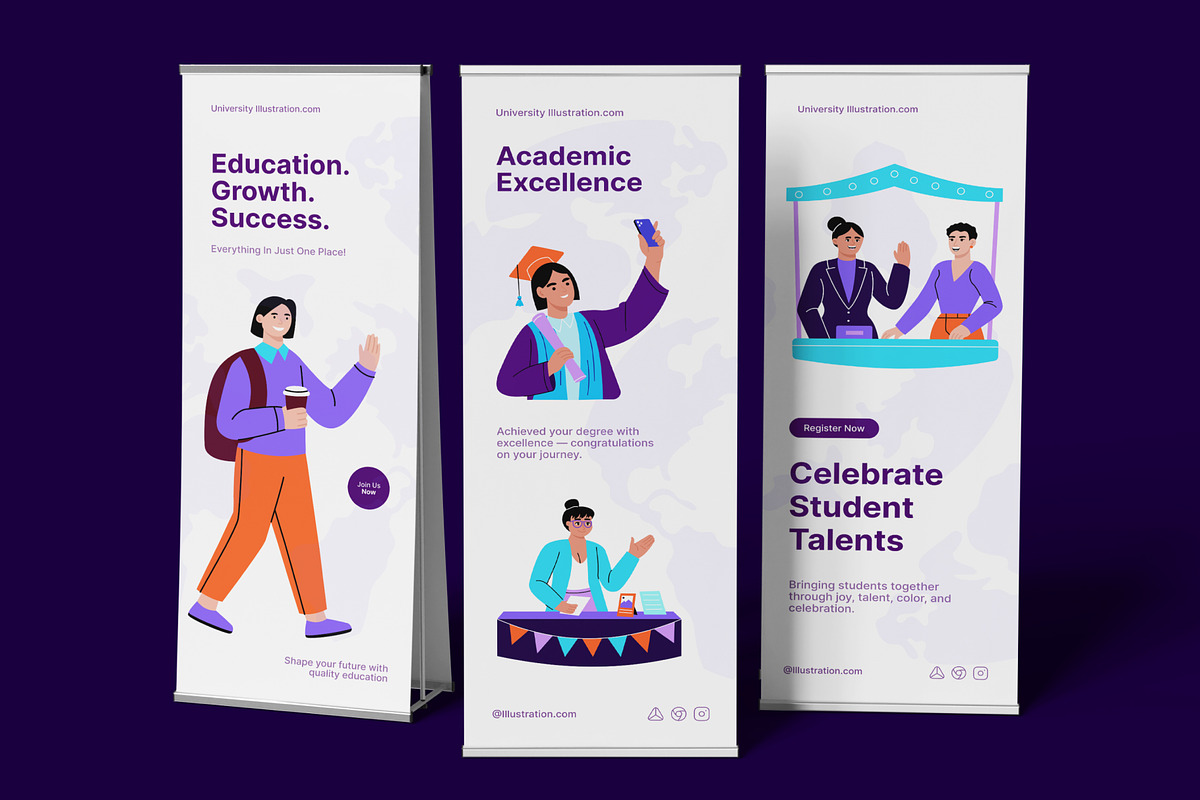 University Illustration Art Set, an Education Illustration by Creative Stall (Photo 4 of 9)