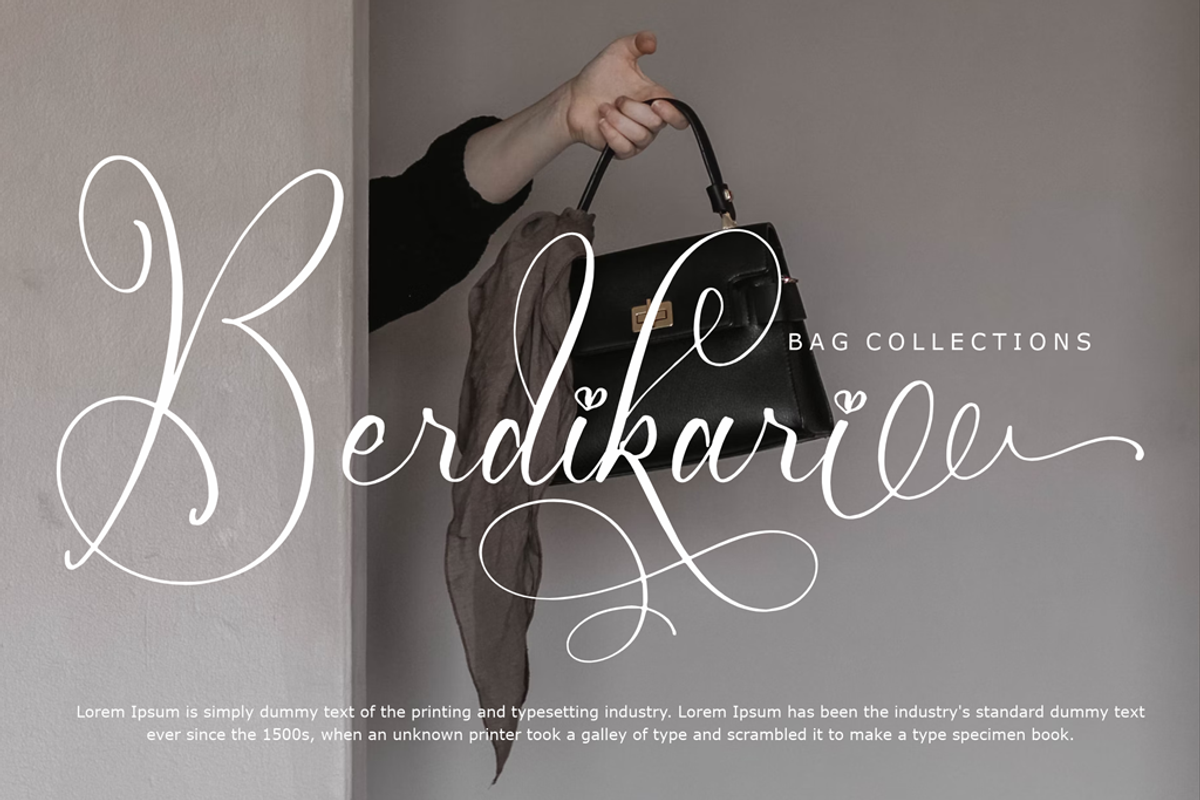 Mendikari Chic Calligraphy Font, a Script Font by Storytype Studio (Photo 5 of 14)
