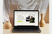 Canva Website For Coaches, a Landing Page Template by GlamWebDesigns (Thumbnail 2 of 6)
