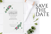 Eucalyptus Wedding Invitation Suite, an Invitation Template by Azka Creative (Thumbnail 2 of 8)