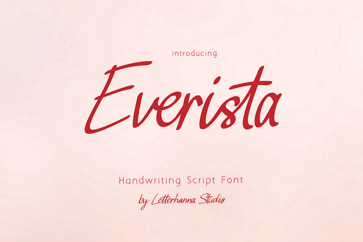 Everista Classy Script Font, a Script Font by Letterhanna Studio (Photo 1 of 10)