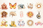 Boho Summer Collection, an Illustration by Libby Wishes (Thumbnail 3 of 6)