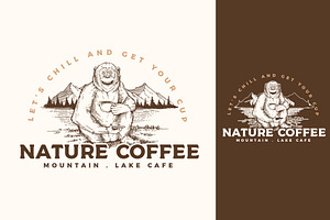 Nature coffee logo vector, a Branding & Logo Template by Vinsvectory