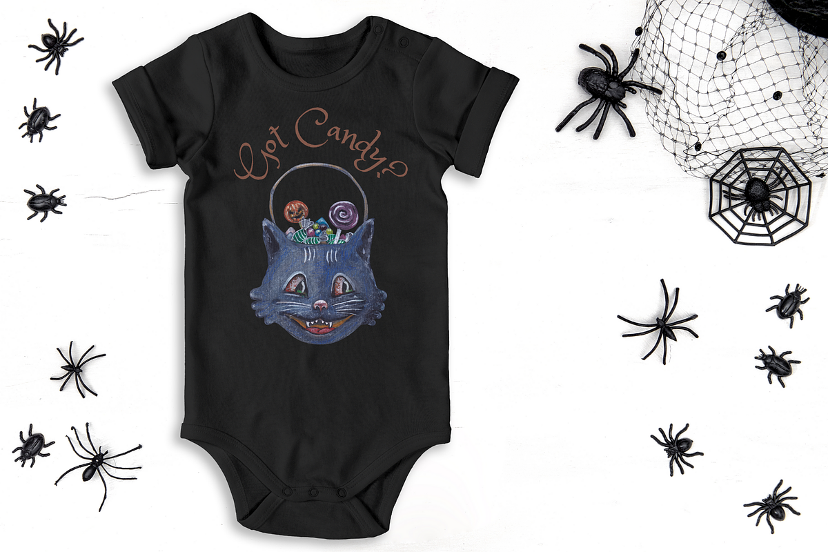 Vintage Halloween Clipart, an Illustration by MariaOrtegaDigitals (Photo 6 of 7)