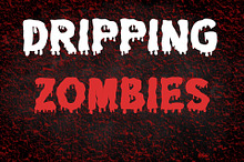 Dripping Zombie Halloween Font