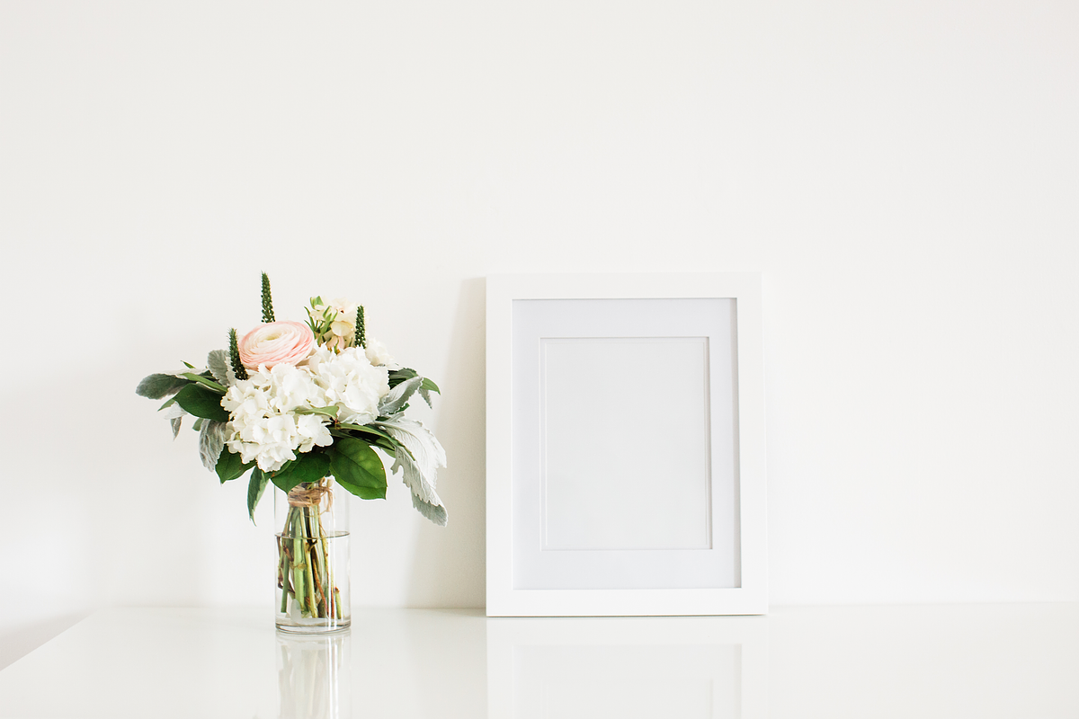Spring Bouquet on desk and Frame, a Business Photo by T&V Design Co. (Photo 2 of 2)