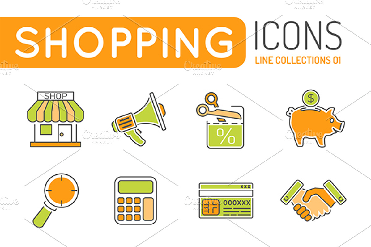 Internet Shopping, an Outline Icon by TAlex (Photo 3 of 7)