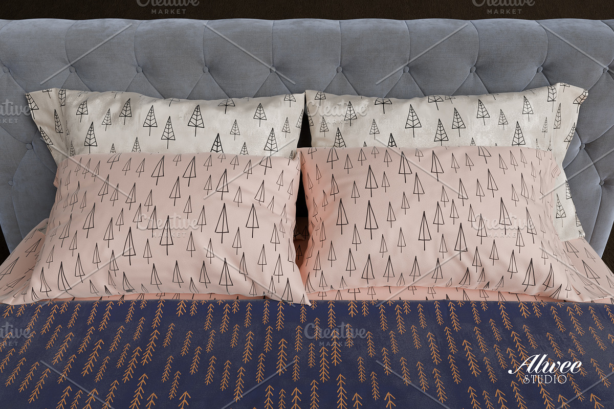 Scandinavian Christmas Trees Pattern, a Pattern Graphic by Alwee Studio (Photo 6 of 8)