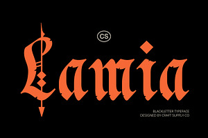 CS Lamia Blackletter Font