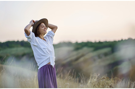 Graceful woman in beautiful nature, a Person Photo by vitaliymateha photography