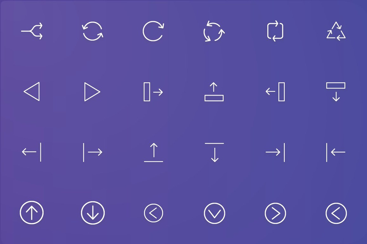 Arrows and User Interface Line Icons, an Outline Icon by FlatLineIcons (Photo 5 of 7)