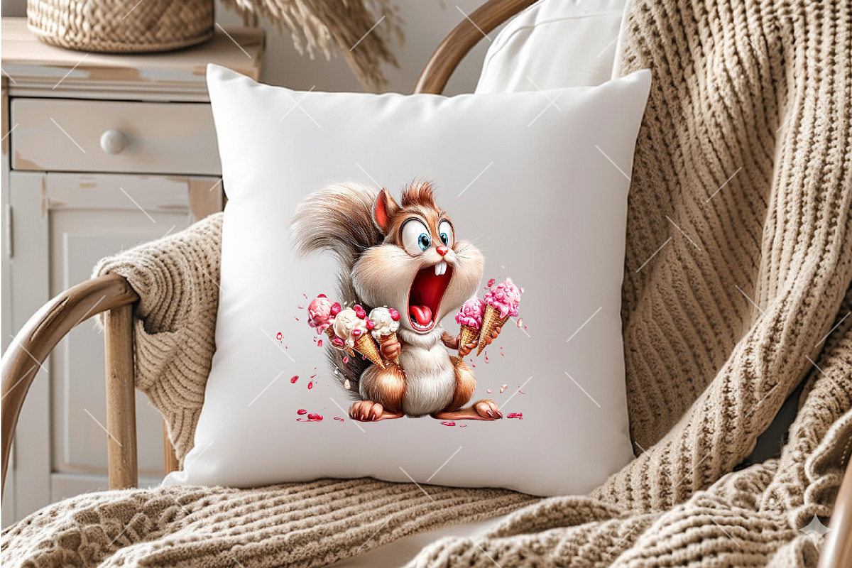 Summer Funny Squirrel PNG Clipart, an Illustration by OK Design (Photo 6 of 6)