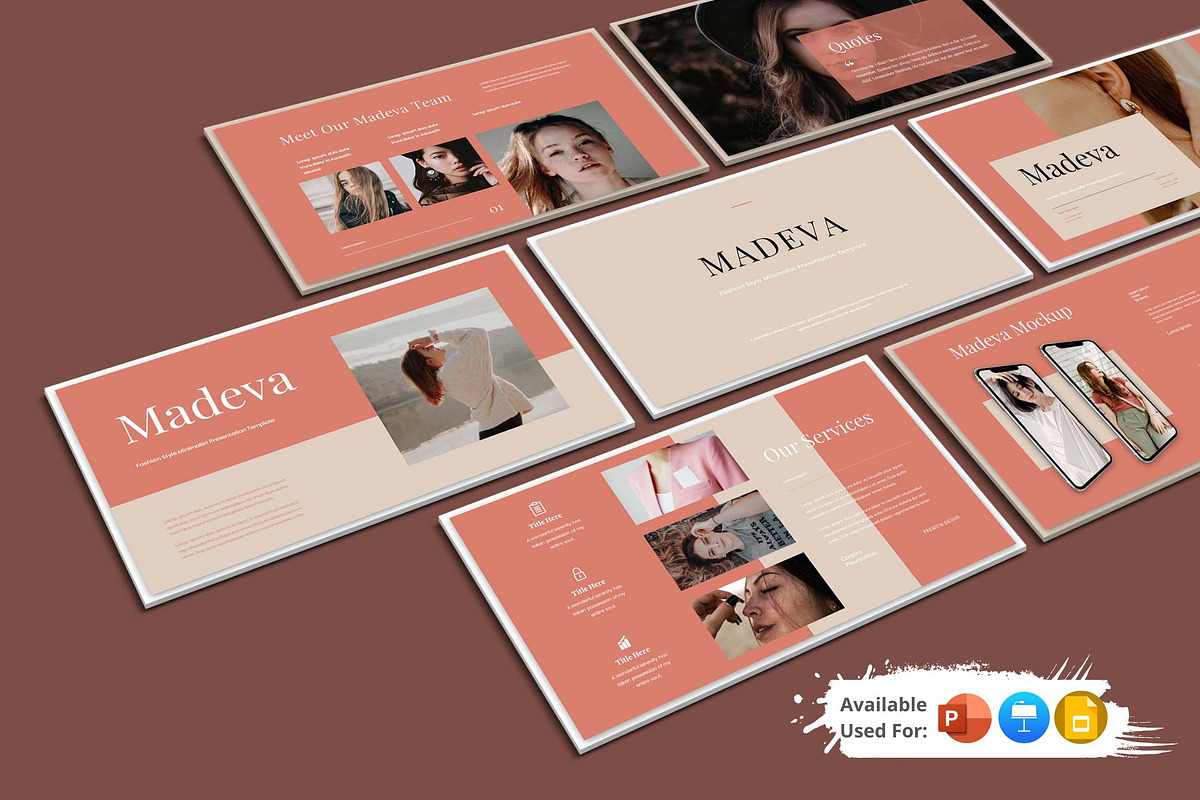 Madeva Fashion Presentation Tamplate, a Presentation Template by Analogous Temp (Photo 1 of 5)