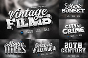 Old Movie Titles, a Layer Style Add-On by Andrew Skoch Design (Thumbnail 1 of 10)