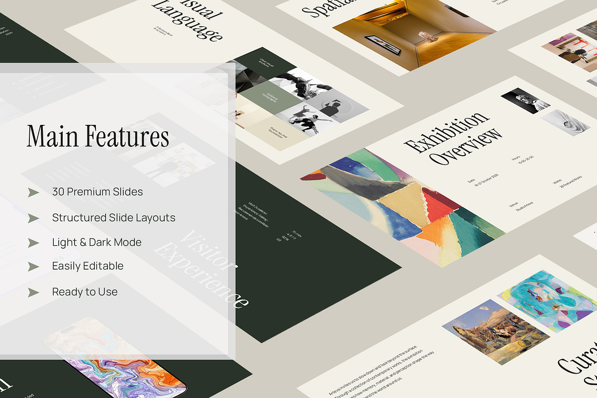 Arteva - Art Exhibition PowerPoint, a Presentation Template by New Coral Design (Photo 2 of 10)
